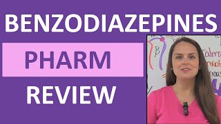 Benzodiazepines Benzos Pharmacology Anxiety Medication Sedative Nursing NCLEX [upl. by Mailliwnhoj]