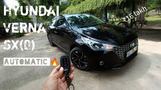 Hyundai Verna🔥top Model SX 0 2022Full detail review [upl. by Ailisab922]