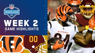 Cincinnati Bengals vs Washington Football Team  Preseason Week 2 2021 NFL Game Highlights [upl. by Alaaj]