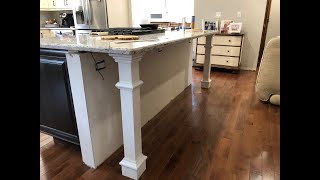 How to Install Counter Top Support Posts [upl. by Inele]