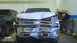 How Wrecked Cars Are Repaired  Cars Insider [upl. by Nyloc]