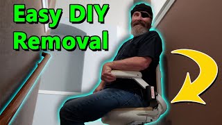 How to Remove an Acorn Stair Lift Chair  STEP BY STEP [upl. by Emmalynne]