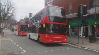 Buses in Sutton Coldfield Birmingham  Saturday 7th April 2018 [upl. by Eesac126]