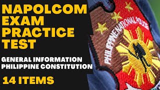 PNP Entrance Exam Reviewer Philippine Constitution NAPOLCOM EXAM Practice Test edited version [upl. by Ketchan]