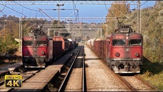 4K CABVIEW Beograd  Subotica north Serbia  EC train 344 Beograd  Wien Hbf [upl. by Llehcear]