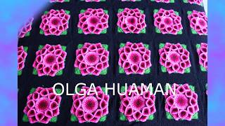 COLCHAS A CROCHET  TEJIDOS OLGA HUAMAN  MIX ALICIA DELGADO [upl. by Amaras]