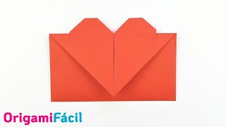 💌 Sobre Corazón de papel fácil paso a paso [upl. by Timothee]