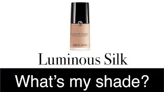 Find Your Shade  Armani Luminous Silk Foundation [upl. by Chiquia]