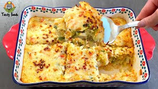 Baked Cheesy Vegetables Recipe  Creamy Vegetable Bake Recipe  Tasty Foods [upl. by Ennoitna66]