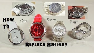 How To Replace Change Watch Battery [upl. by Hwu]