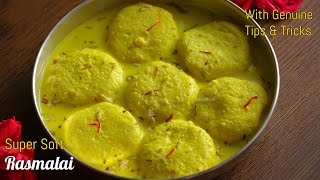 Rasmalai recipe in telugu with Real TipsampTricksrasmalai recipe by vismai food How to make rasmalai [upl. by Leonsis]