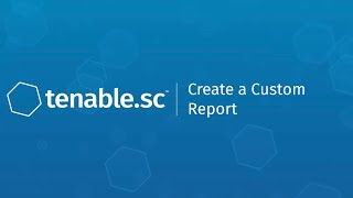 Create a Custom Report in Tenablesc [upl. by Ahsiuqram997]