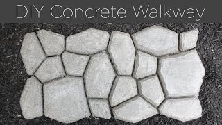 DIY Concrete Walkway [upl. by Onileva]