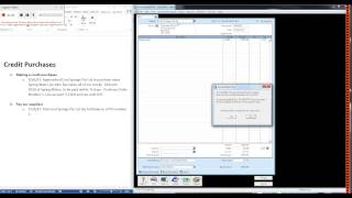 MYOB  Credit Purchases [upl. by Antin]