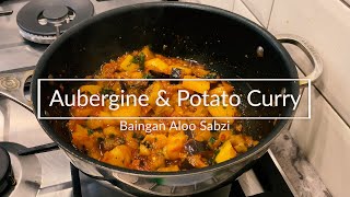 Aubergine And Potato Curry Recipe  Baingan Aloo Sabzi  Vegan Curry [upl. by Francis]