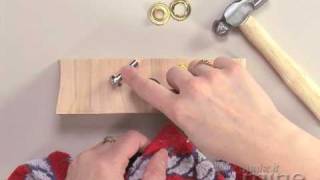 Make It Mine Magazine  Hammer Setting Grommets [upl. by Eejan]