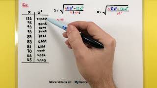 Statistics  How to calculate the standard deviation [upl. by Ahsienak]