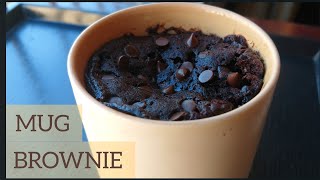 1 Minute Microwave Mug Brownie [upl. by Aivekahs]