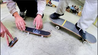 FINGERBOARD Vs HANDBOARD Vs REAL SKATEBOARD  Warehouse Wednesday [upl. by Dlabihcra]