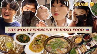 Trying Filipino Restaurant in Korea  with Koreans from the Philippines [upl. by Emerej]