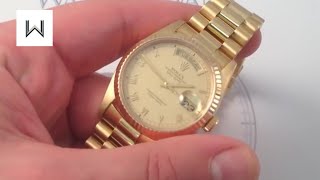 Rolex Oyster Perpetual DayDate 18238 Luxury Watch Review [upl. by Eerat376]