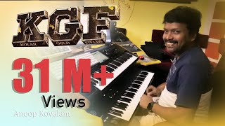 KGF Theme Music Anoop Kovalam  Live Programming KGF Yash [upl. by Nednal]