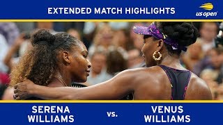 Extended Highlight Serena Williams vs Venus Williams  2018 US Open R3 [upl. by Acinonrev]