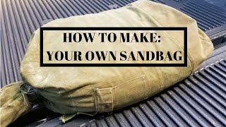 DIY How to Make a Homemade Sandbag [upl. by Corsiglia]