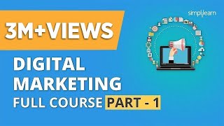 Digital Marketing Course Part  1 🔥 Digital Marketing Tutorial For Beginners  Simplilearn [upl. by Oker711]