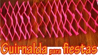 Adorno colgante para fiestas 4  Guirnalda  Manualidades para todos [upl. by Nanete]