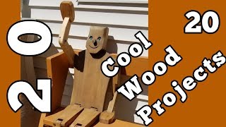 20 Cool Woodworking Project Ideas [upl. by Ydnil]