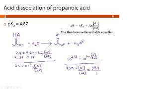 Determining the acid and conjugate base concentrations using the HendersonHasselbalch equation [upl. by Fisoi]