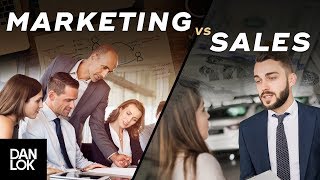 The Difference Between Marketing vs Sales  Dan Lok [upl. by Boarer]