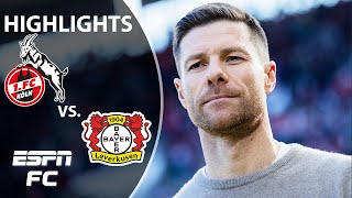 Cologne vs Bayer Leverkusen  Bundesliga Highlights  ESPN FC [upl. by Risa]