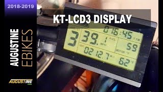 How to program the KTLCD3 Electric Bike Computer 20 Ebike functions [upl. by Gutow699]