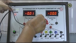 To determine the Planck’s Constant using different colours LEDs [upl. by Gnav598]