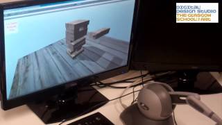 Haptic demo in Unity using OpenHaptics with Phantom Omni [upl. by Anyr]