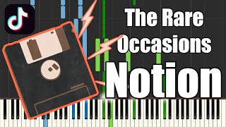 The Rare Occasions  Notion Piano Cover [upl. by Ecyle828]