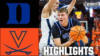 Duke Blue Devils vs Virginia Cavaliers  Full Game Highlights  ESPN College Basketball [upl. by Spielman95]