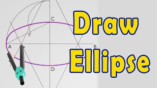 This Is The EASIEST Method To Draw An Ellipse Manually [upl. by Harmony]