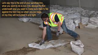 How to Fill and Stack Sandbags [upl. by Anchie]