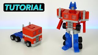 LEGO OPTIMUS PRIME TUTORIAL [upl. by Karol505]