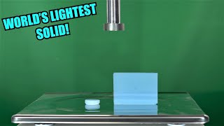 How Strong is Aerogel Hydraulic Press Test [upl. by Iago181]