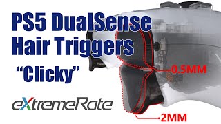 PS5 DualSense Controller Clicky Hair Trigger Kit Installation Guide  eXtremeRate [upl. by Esekram]