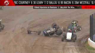 USAC National Sprint Feature Highlights  Eldora Speedway 51218 [upl. by Gregory54]