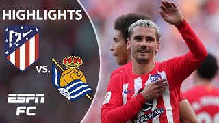 Atletico Madrid vs Real Sociedad  LALIGA Highlights  ESPN FC [upl. by Darcia]