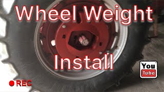 IH 986 Wheel Weight Install [upl. by Notsahc879]