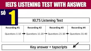 IELTS Listening Practice Test with answers số 1 IELTS FIGHTER [upl. by Tonkin268]