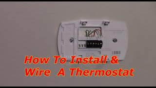 How To Replace A Thermostat Honeywell [upl. by Ellevel]