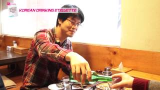 Korean drinking etiquette [upl. by Akinal]